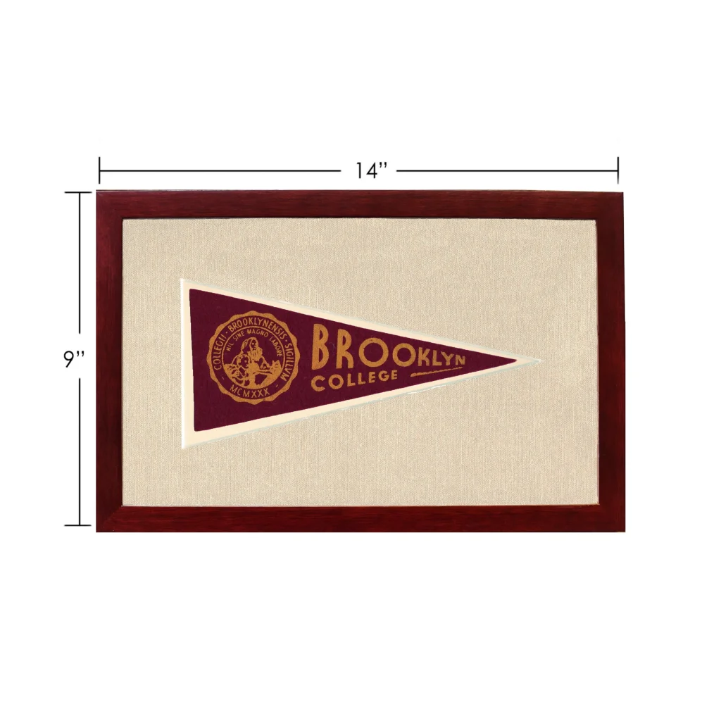 Vintage Brooklyn College Pennant | Vintage Americana Sports Memorabilia | vintageantiquesgifts.com