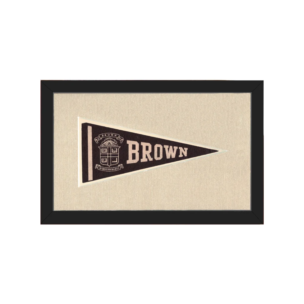 Vintage Brown Pennant | Americana Memories | vintageantiquesgifts.com