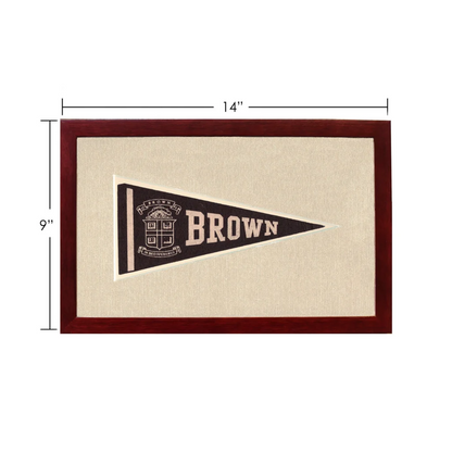 Vintage Brown Pennant | Vintage Americana Sports Memorabilia | vintageantiquesgifts.com