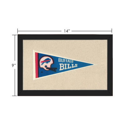 Vintage Buffalo Bills Pennant | Vintage Collectible Sports Pennant | vintageantiquesgifts.com