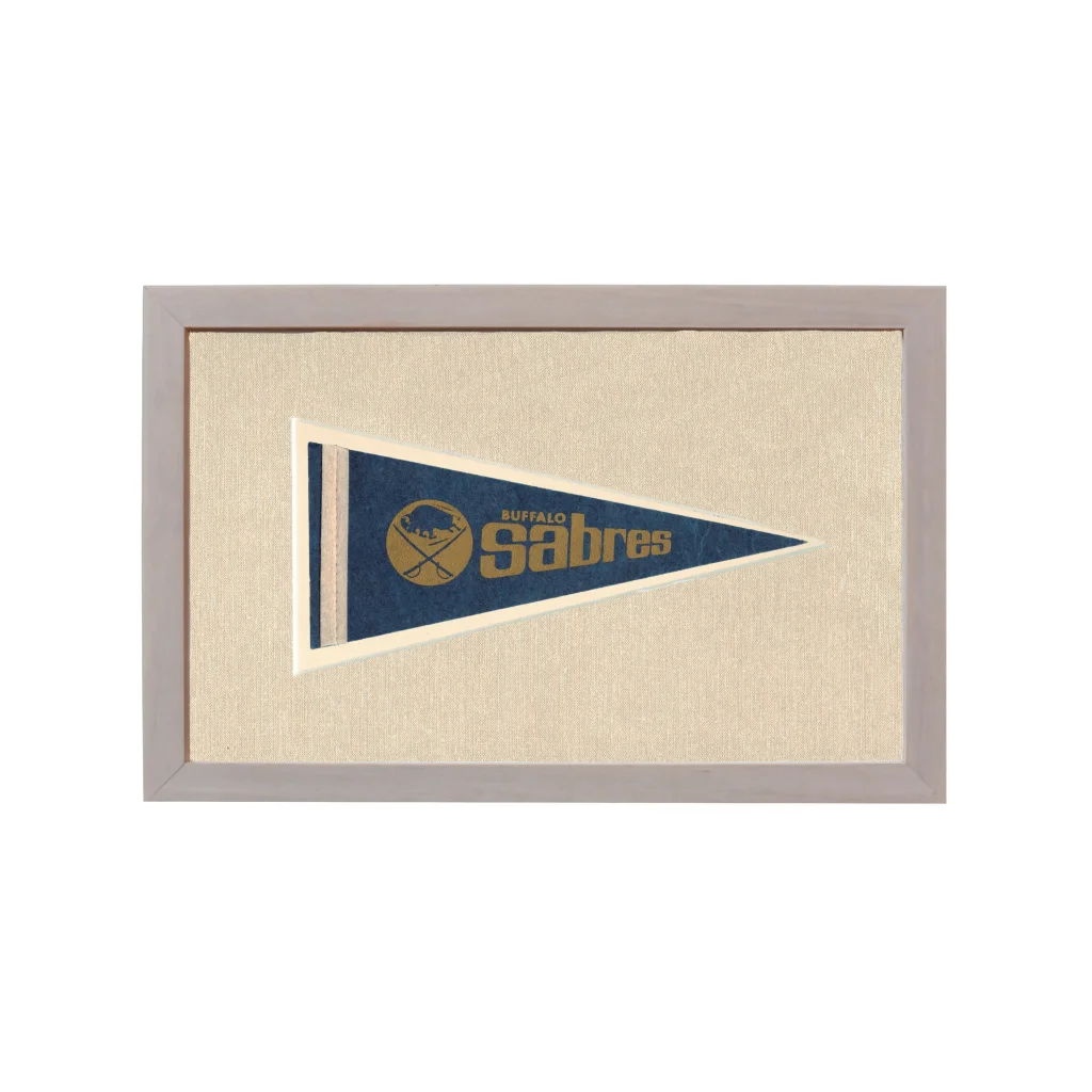 Vintage Buffalo Sabres Pennant | Rare Vintage Wool Felt Pennant Flag | vintageantiquesgifts.com