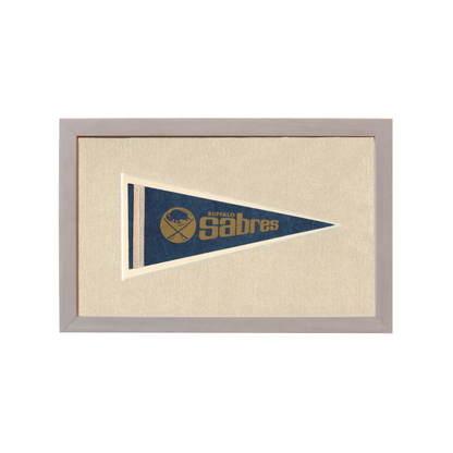 Vintage Buffalo Sabres Pennant | Rare Vintage Wool Felt Pennant Flag | vintageantiquesgifts.com