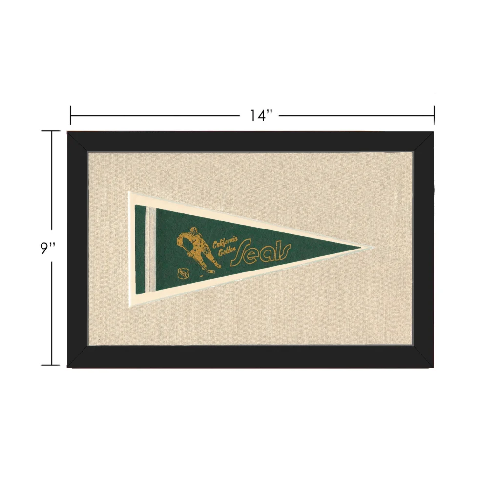 Vintage California Golden Seals Pennant | Vintage Collectible Sports Pennant | vintageantiquesgifts.com