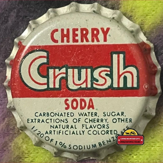 Vintage Cherry Crush Cork Bottle Cap Pittsburgh Pa 1950s Advertisements and Antique Gifts Home page Rediscover Crush: