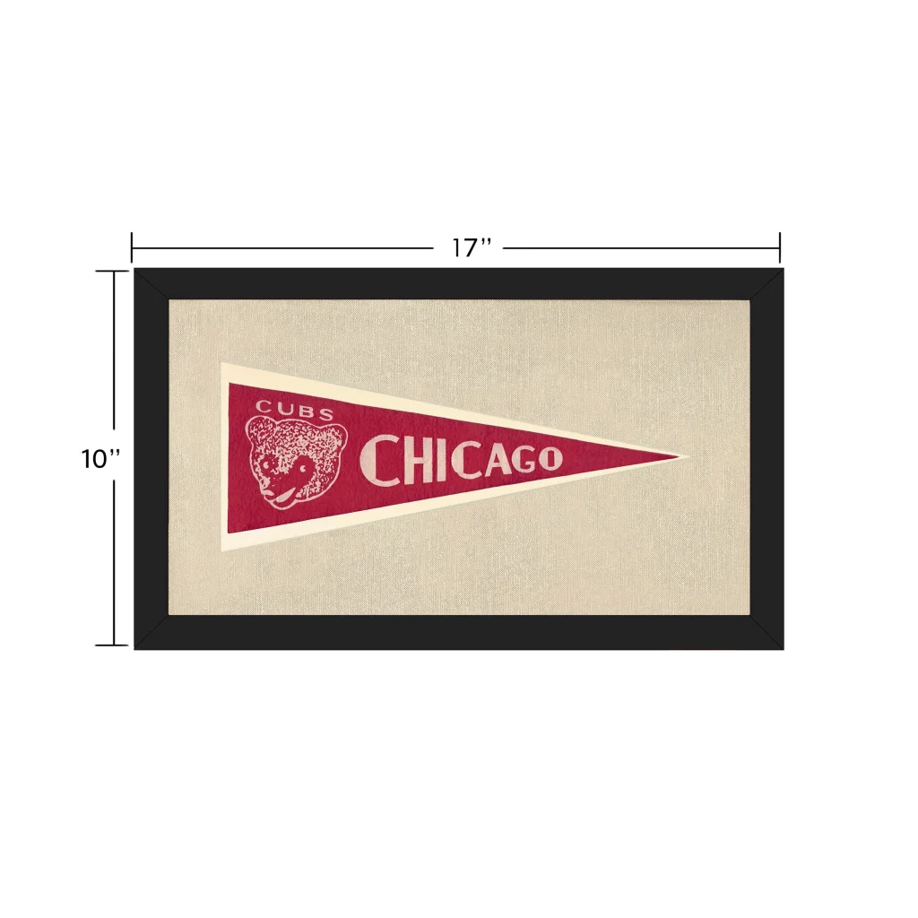 Vintage Chicago Cubs Pennant | Vintage Collectible Sports Pennant | vintageantiquesgifts.com