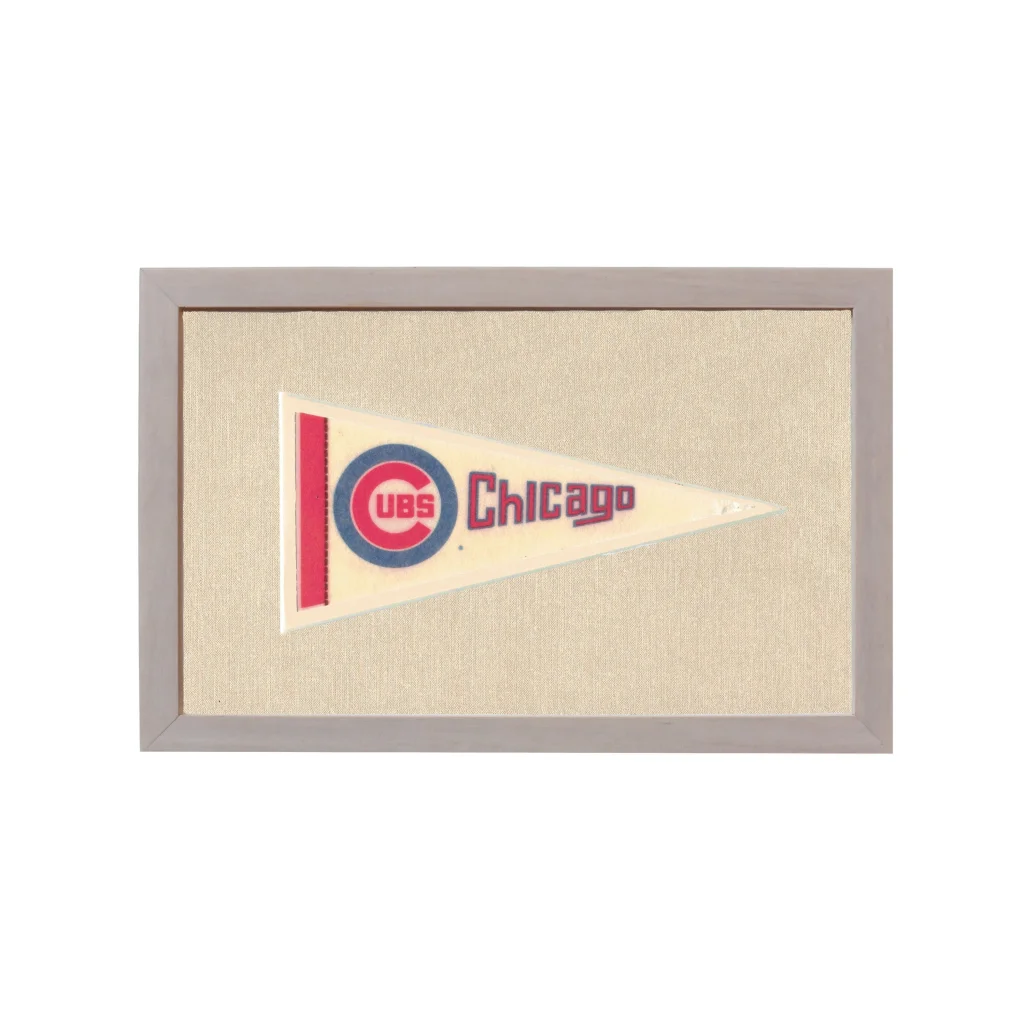 Vintage Chicago Cubs Pennant | Rare Vintage Wool Felt Pennant Flag | vintageantiquesgifts.com