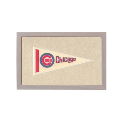 Vintage Chicago Cubs Pennant | Rare Vintage Wool Felt Pennant Flag | vintageantiquesgifts.com