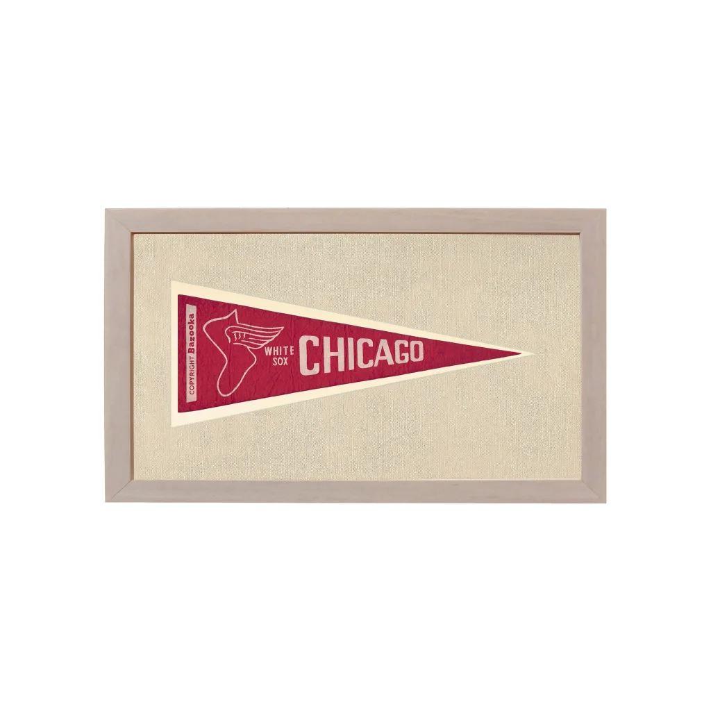 Vintage Chicago White Sox Pennant | Vintage Americana Sports Memorabilia | vintageantiquesgifts.com