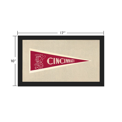 Vintage Cincinnati Reds Pennant | Vintage Collectible Sports Pennant | vintageantiquesgifts.com