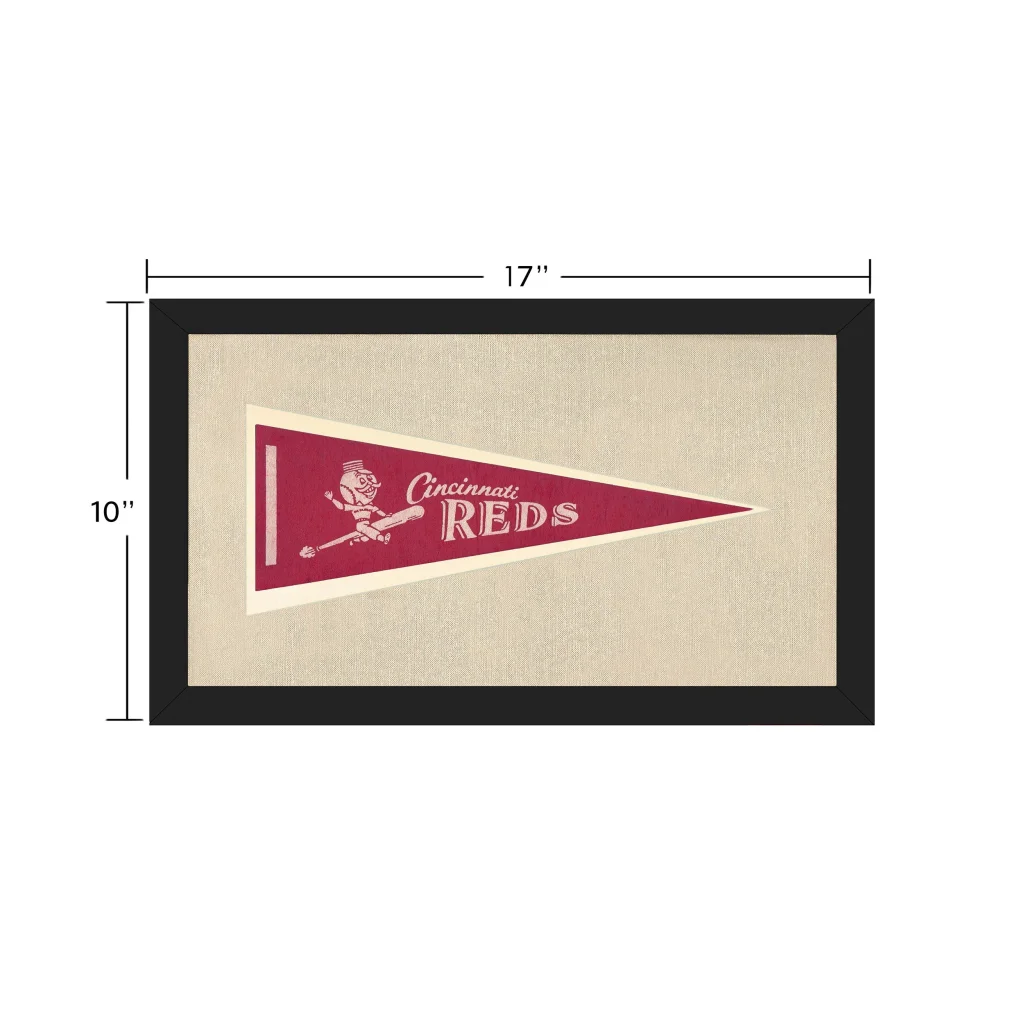 Vintage Cincinnati Reds Pennant | Vintage Collectible Sports Pennant | vintageantiquesgifts.com