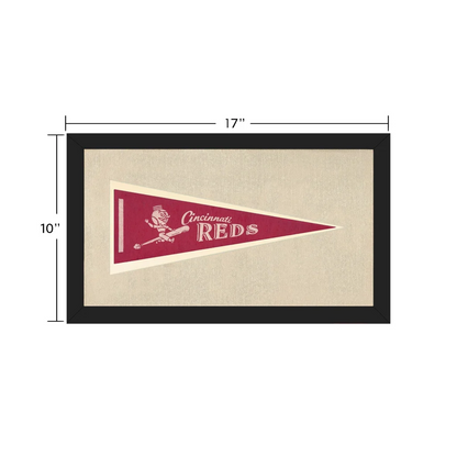 Vintage Cincinnati Reds Pennant | Vintage Collectible Sports Pennant | vintageantiquesgifts.com