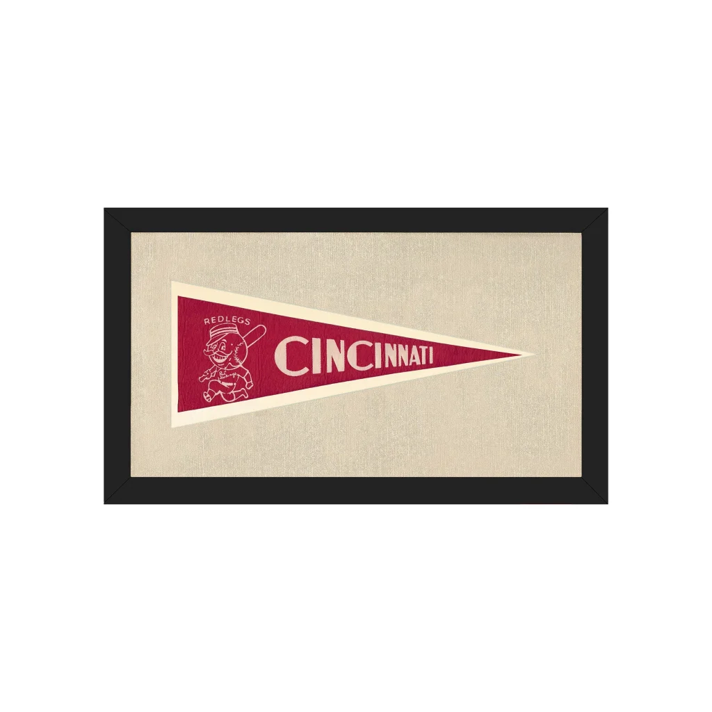 Vintage Cincinnati Reds Pennant | Americana Memories | vintageantiquesgifts.com