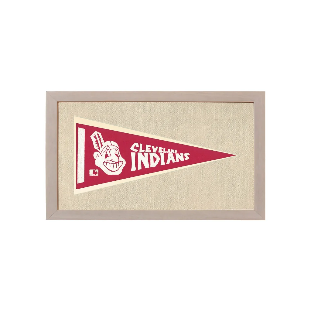 Vintage Cleveland Indians Pennant | Vintage Americana Sports Memorabilia | vintageantiquesgifts.com