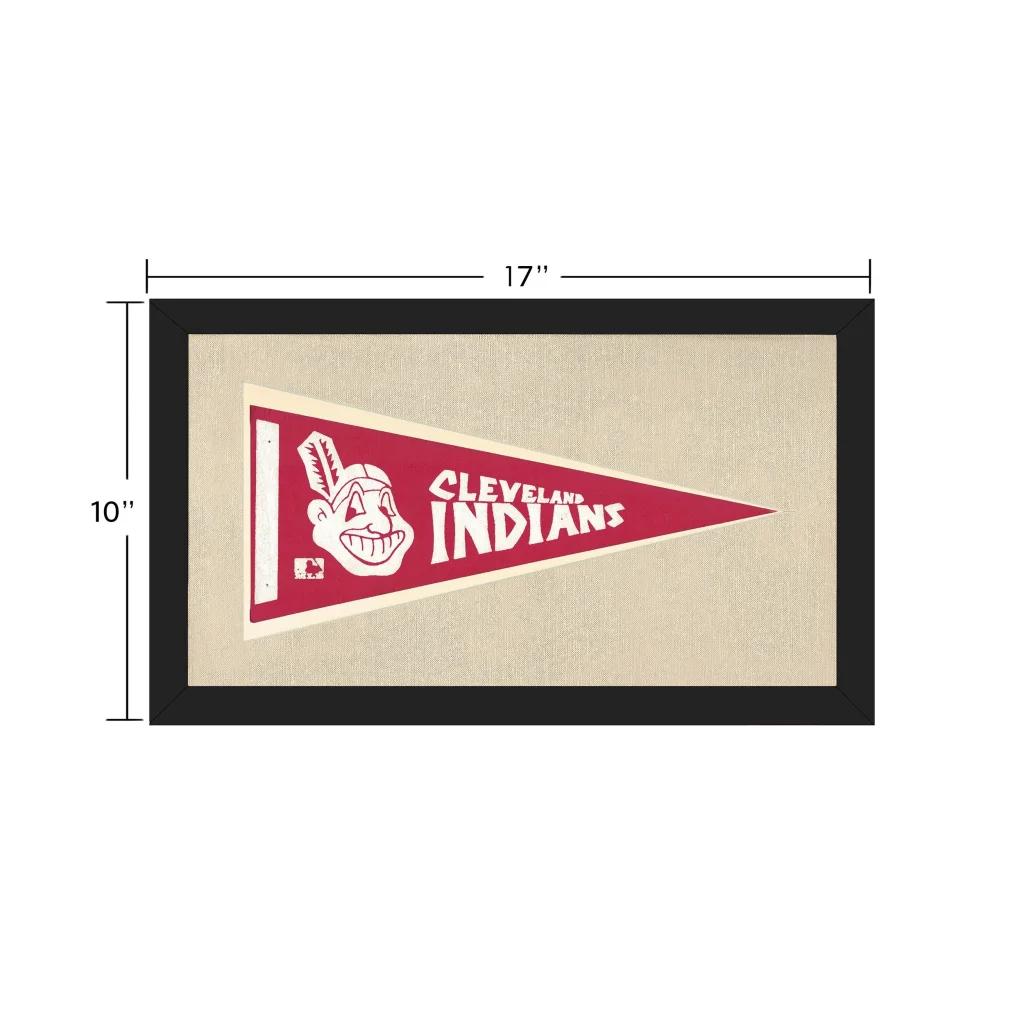 Vintage Cleveland Indians Pennant | Vintage Collectible Sports Pennant | vintageantiquesgifts.com