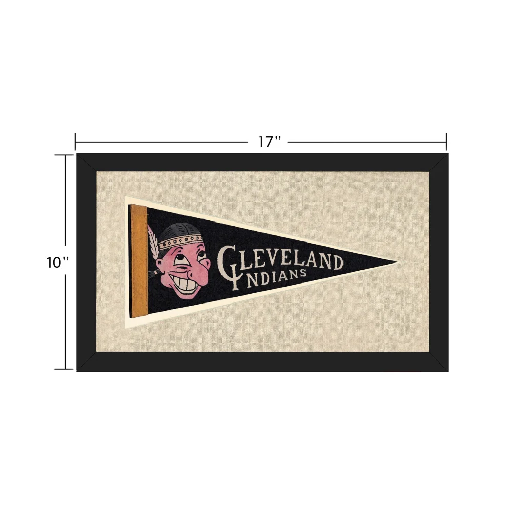 Vintage Cleveland Indians Pennant | Vintage Collectible Sports Pennant | vintageantiquesgifts.com