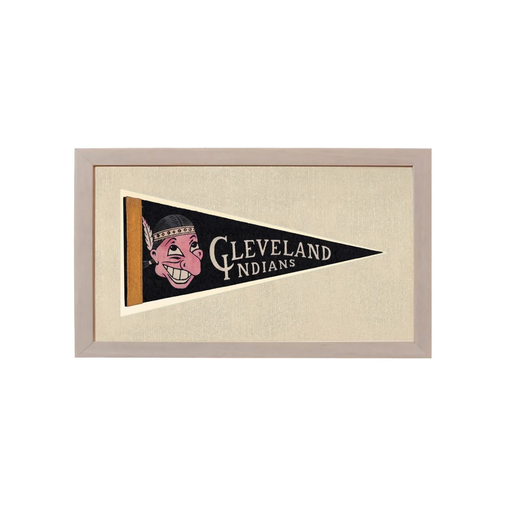 Vintage Cleveland Indians Pennant | Vintage Americana Sports Memorabilia | vintageantiquesgifts.com