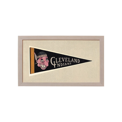 Vintage Cleveland Indians Pennant | Vintage Americana Sports Memorabilia | vintageantiquesgifts.com