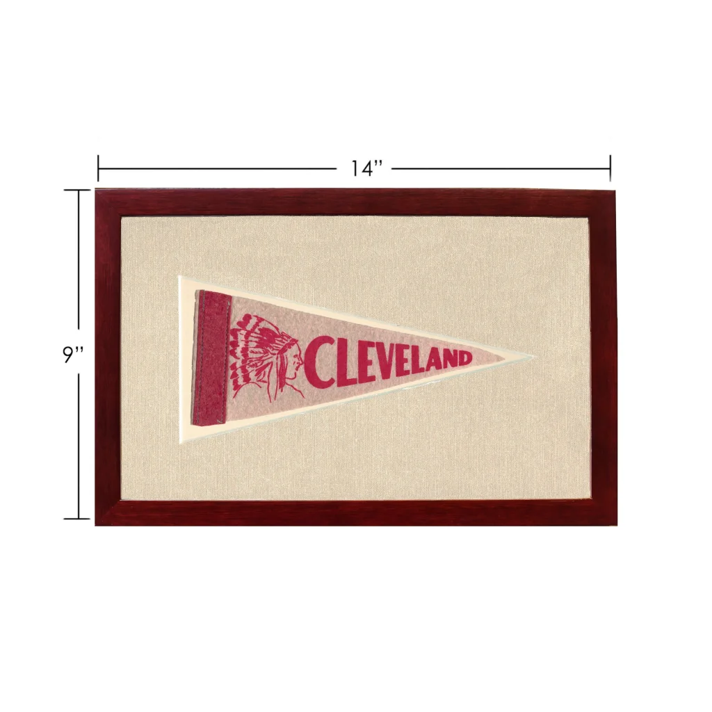 Vintage Cleveland Indians Pennant | Vintage Americana Sports Memorabilia | vintageantiquesgifts.com