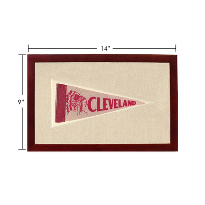 Vintage Cleveland Indians Pennant | Vintage Americana Sports Memorabilia | vintageantiquesgifts.com