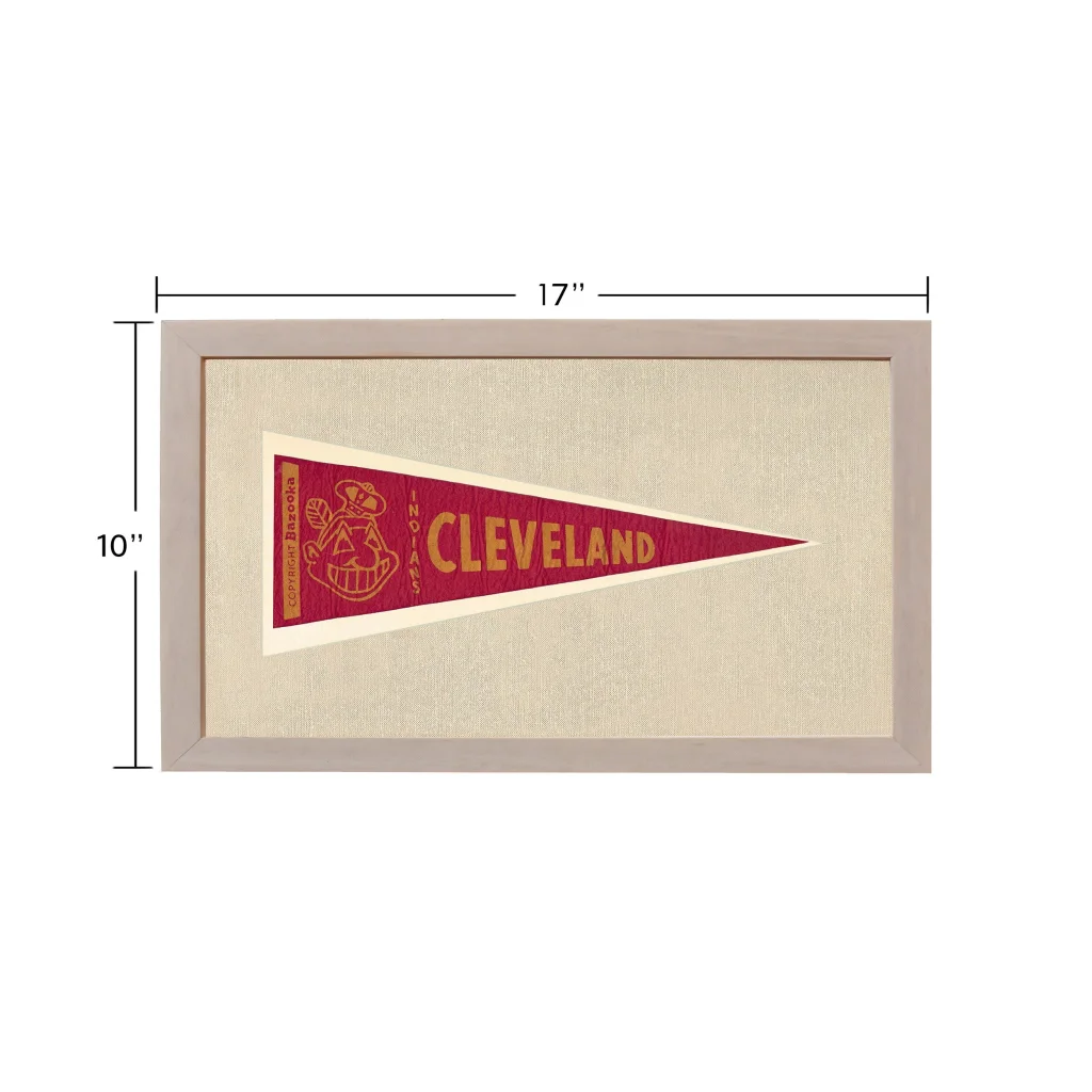 Vintage Cleveland Indians Pennant | Vintage Americana Sports Memorabilia | vintageantiquesgifts.com