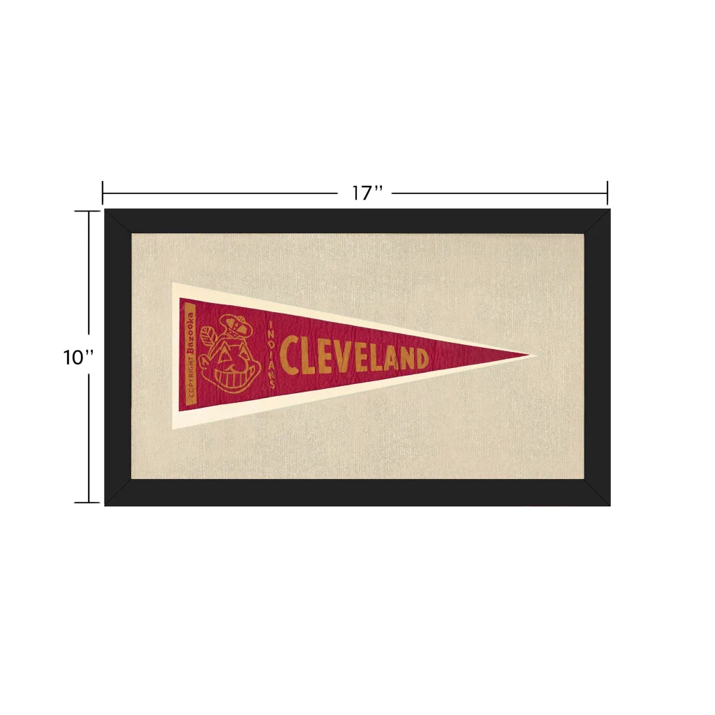 Vintage Cleveland Indians Pennant | Vintage Collectible Sports Pennant | vintageantiquesgifts.com