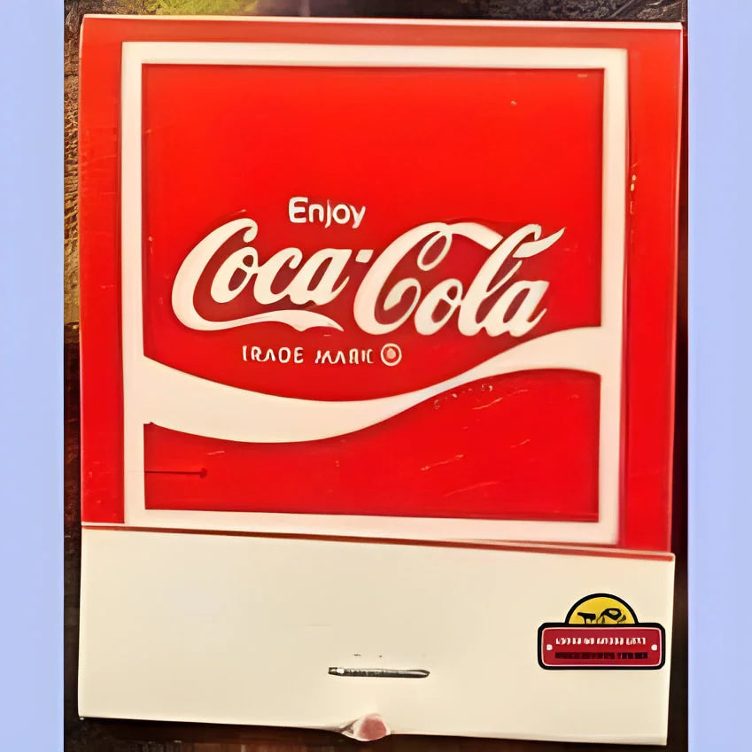 Vintage Coca-Cola vending machine front panel showcasing the classic logo and branding