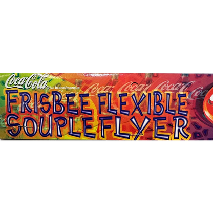 Vintage Coca-Cola flexible cloth frisbee 1999 NOS soda memorabilia collectible