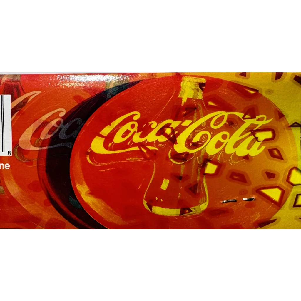 Vintage Coca-Cola Flexible Cloth Frisbee with Bottle Art NOS Soda Memorabilia