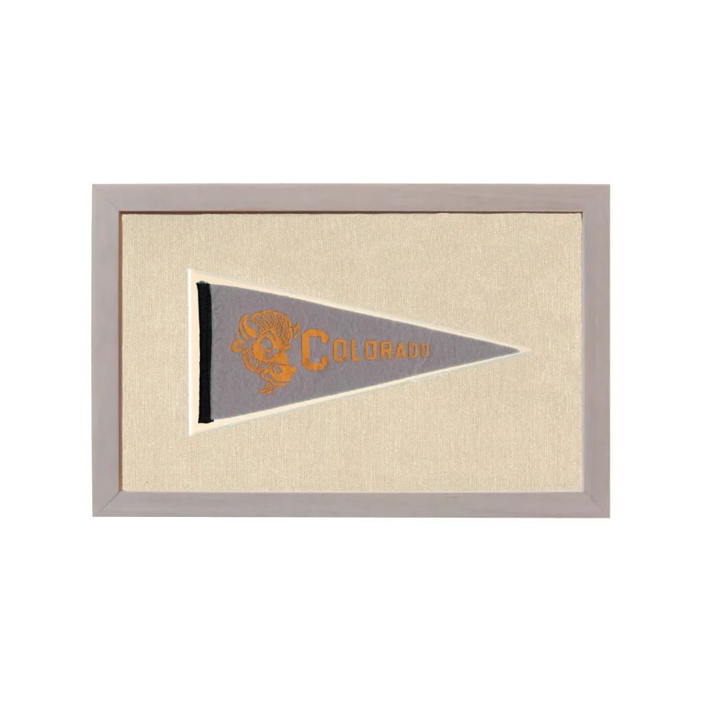 Vintage Colorado Pennant | Rare Vintage Wool Felt Pennant Flag | vintageantiquesgifts.com