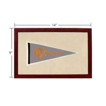 Vintage Colorado Pennant | 1950s Wool Felt Pennant Framed Display | vintageantiquesgifts.com