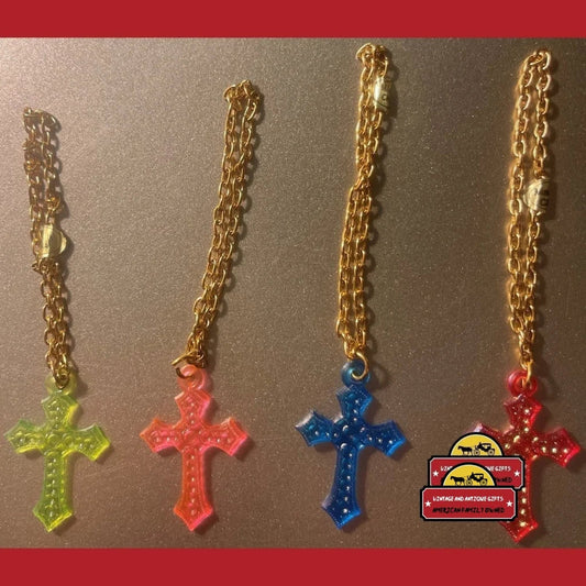 Vintage Colorful Cross Charms Bracelets 1980s Very Neat! Advertisements 1980s: Vibrant & Collectible Décor!