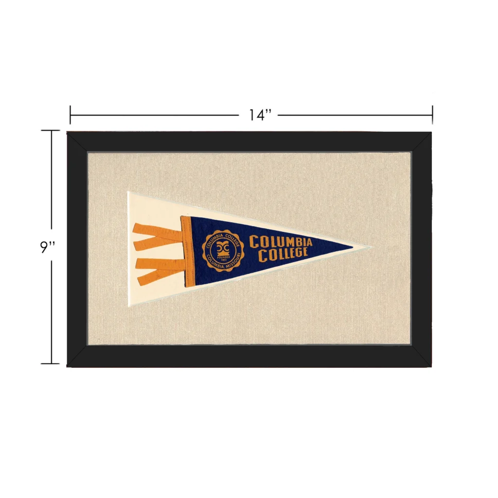 Vintage Columbia College Pennant | Vintage Collectible Sports Pennant | vintageantiquesgifts.com