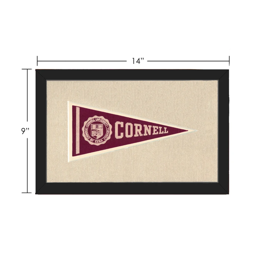 Vintage Cornell University Pennant | Vintage Collectible Sports Pennant | vintageantiquesgifts.com
