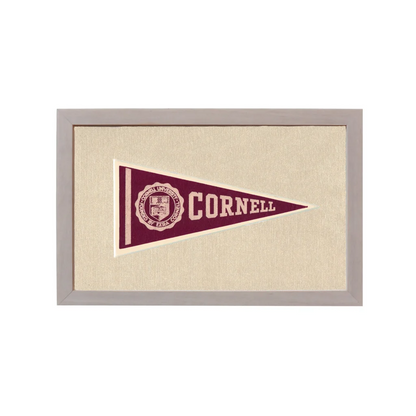 Vintage Cornell University Pennant | Rare Vintage Wool Felt Pennant Flag | vintageantiquesgifts.com