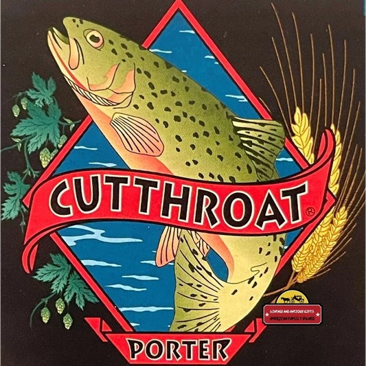 Vintage Cutthroat Porter Label Odell Brewing Co. Ft. Collins Co 2000 Advertisements Rare - Authentic Memorabilia!