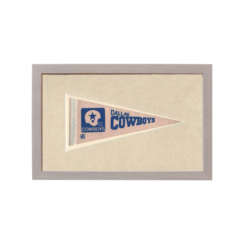 Vintage Dallas Cowboys Pennant | Rare Vintage Wool Felt Pennant Flag | vintageantiquesgifts.com