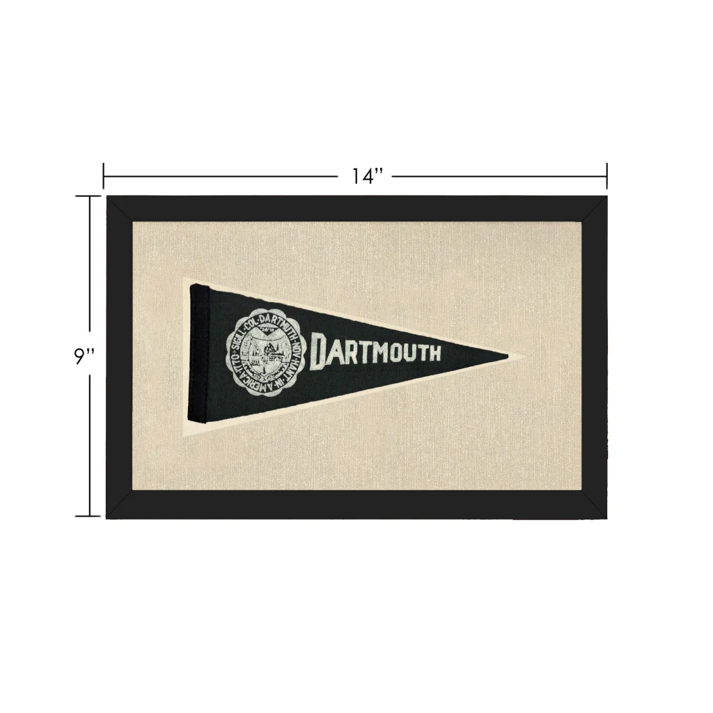 Vintage Dartmouth College Pennant | Vintage Collectible Sports Pennant | vintageantiquesgifts.com