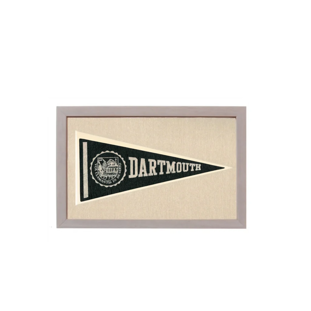 Vintage Dartmouth Pennant | Vintage Americana Sports Memorabilia | vintageantiquesgifts.com