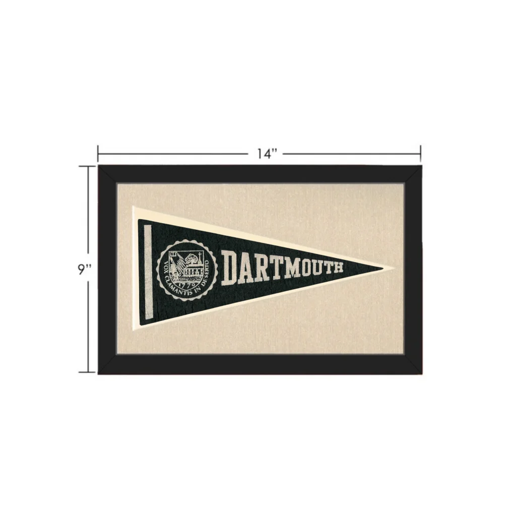 Vintage Dartmouth Pennant | Vintage Collectible Sports Pennant | vintageantiquesgifts.com