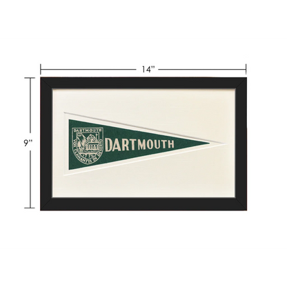 Vintage Dartmouth wool felt pennant from 1950s