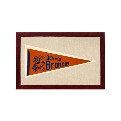 Vintage Denver Broncos Pennant | Vintage Collectible Sports Pennant | vintageantiquesgifts.com