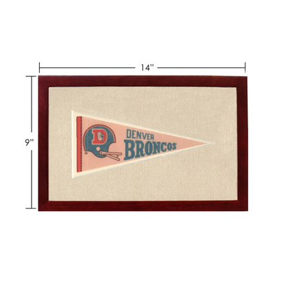 Vintage Denver Broncos Pennant | Vintage Americana Sports Memorabilia | vintageantiquesgifts.com