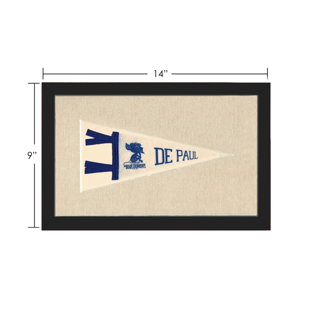 Vintage DePaul University Pennant | Vintage Collectible Sports Pennant | vintageantiquesgifts.com