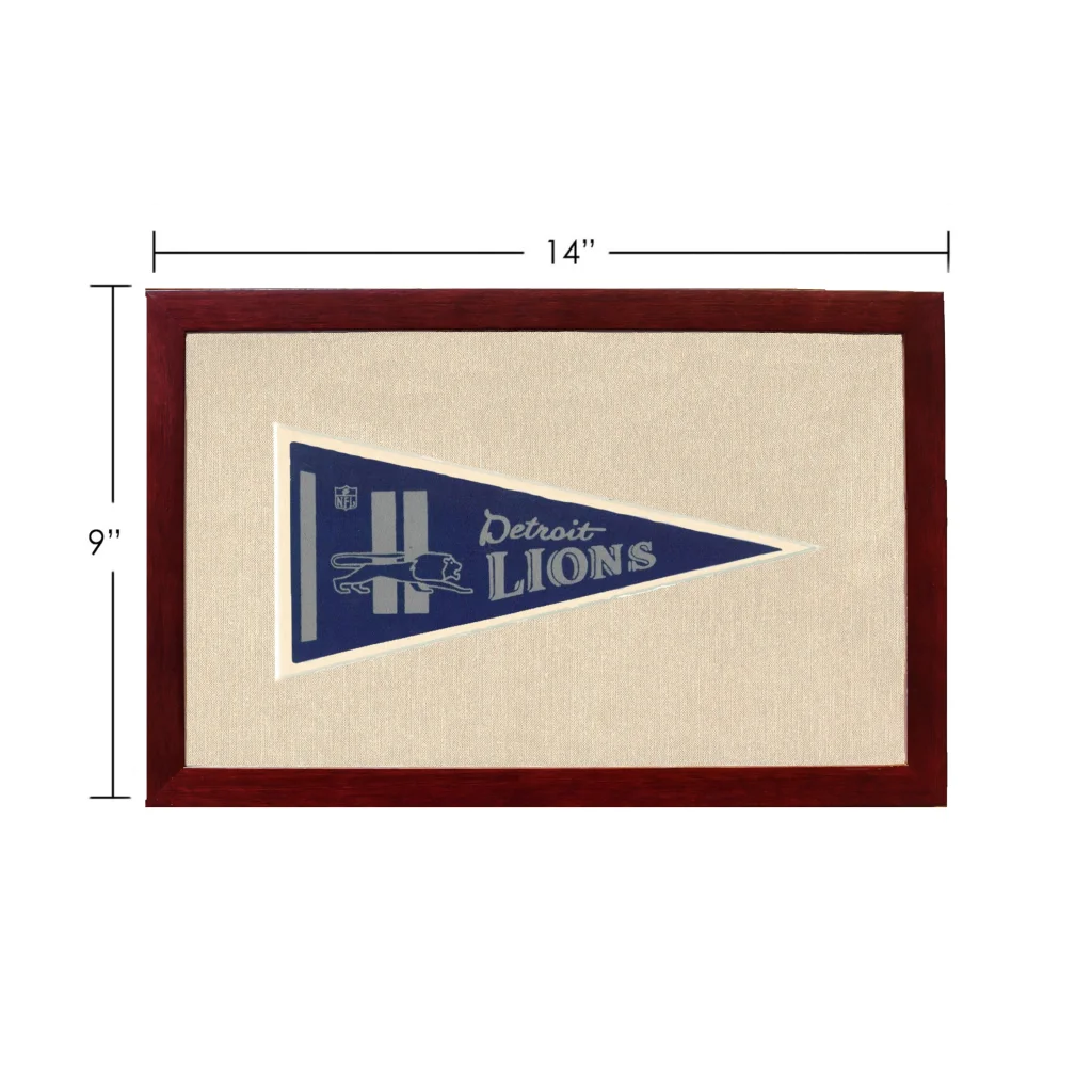 Vintage Detroit Lions NFL Pennant | Vintage Americana Sports Memorabilia | vintageantiquesgifts.com