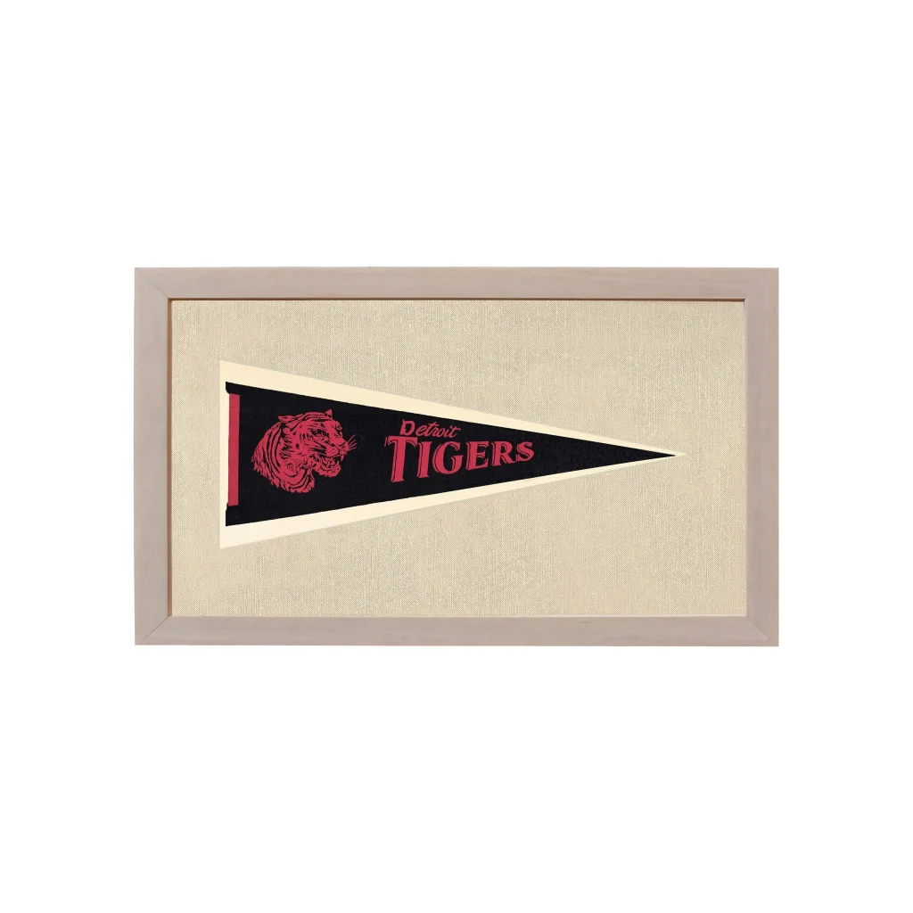 Vintage Detroit Tigers Pennant | Vintage Americana Sports Memorabilia | vintageantiquesgifts.com