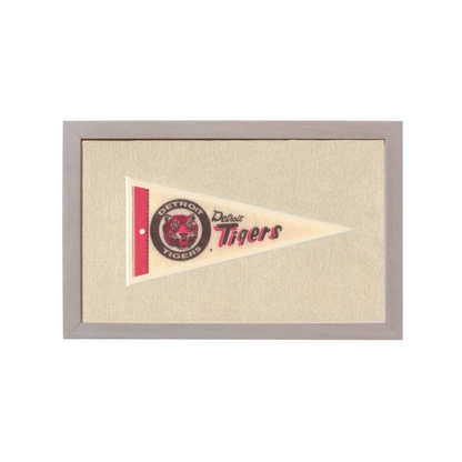 Vintage Detroit Tigers Pennant | Rare Vintage Wool Felt Pennant Flag | vintageantiquesgifts.com
