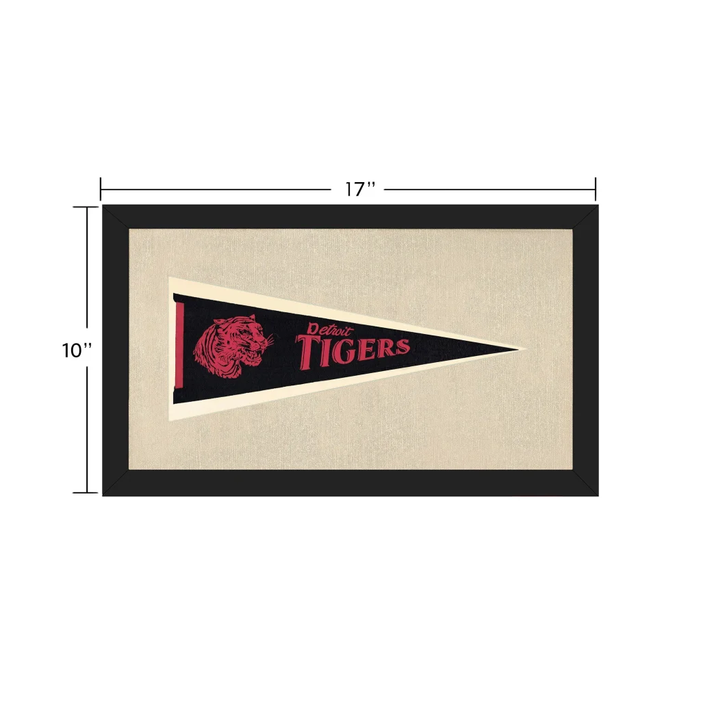 Vintage Detroit Tigers Pennant | Vintage Collectible Sports Pennant | vintageantiquesgifts.com