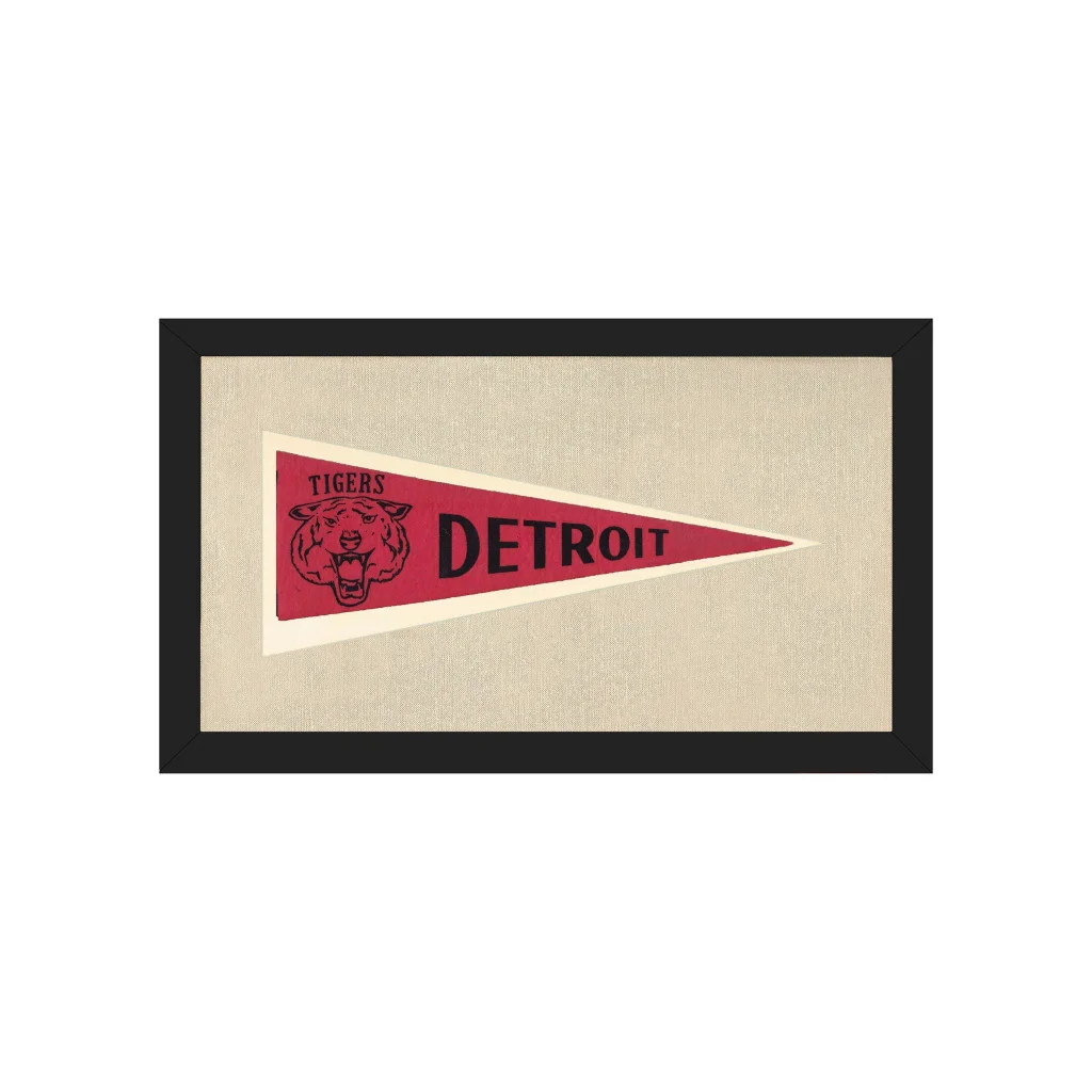 Vintage Detroit Tigers Pennant | Americana Memories | vintageantiquesgifts.com
