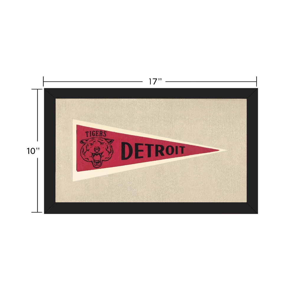 Vintage Detroit Tigers Pennant | Vintage Collectible Sports Pennant | vintageantiquesgifts.com