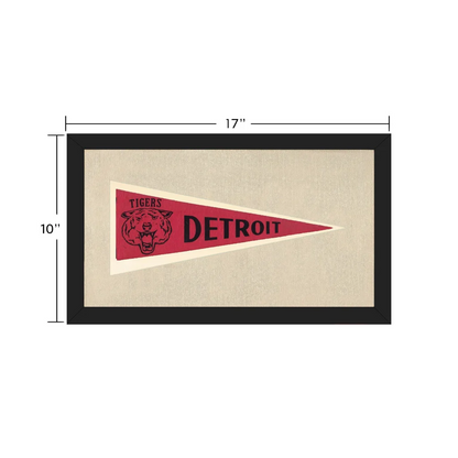 Vintage Detroit Tigers Pennant | Vintage Collectible Sports Pennant | vintageantiquesgifts.com